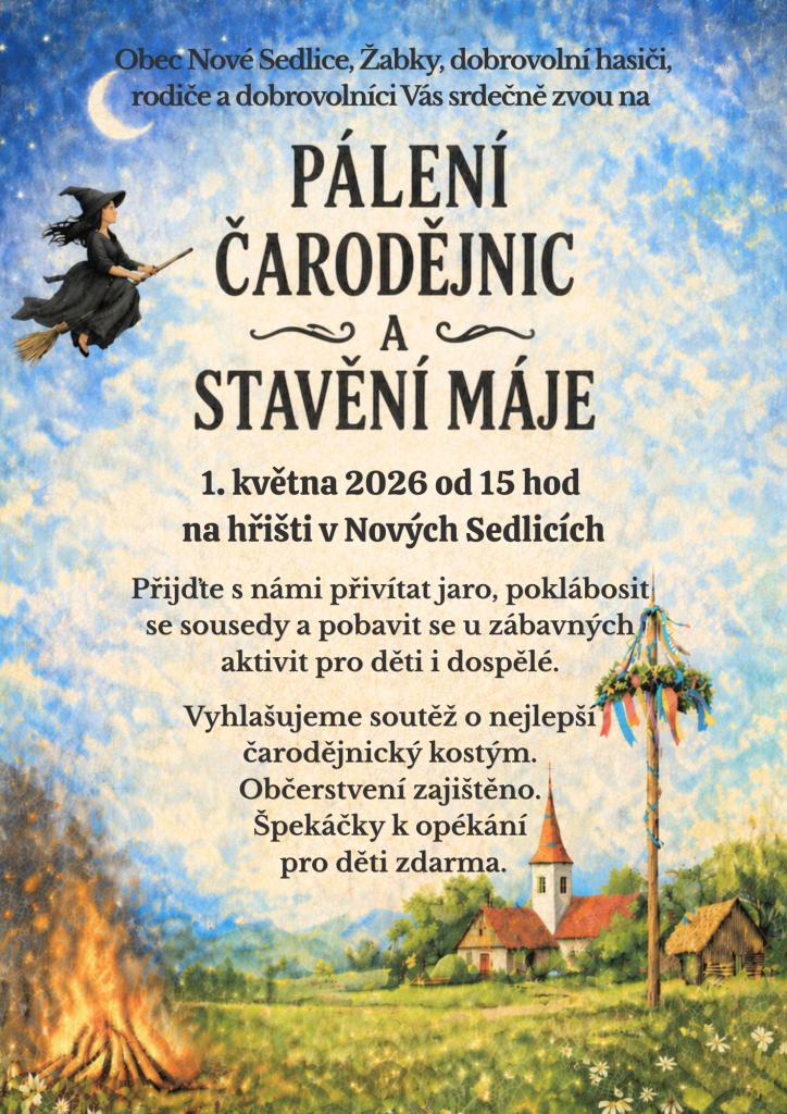 Pálení čarodějnic a stavění máje