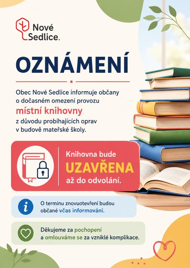 uzavření knihovny